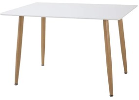 Set jedálenského nábytku stôl KARUP + 4ks stolička KINGSTON biela