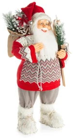 VIANOČNÁ FIGÚRKA SANTA 80 CM ČERVENÁ