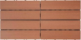 WPC dlaždica LEGI BASE 30 x 30 cm, chocolate