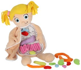 KIK Montessori anatomická bábika dievča – model ľudského tela s orgánmi