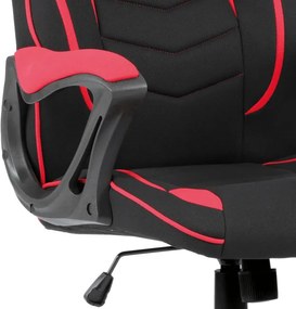 Herná stolička čierna / červená KA-G408 RED