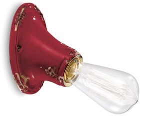 Nástenné svietidlo C115 štýl vintage vínovočervená