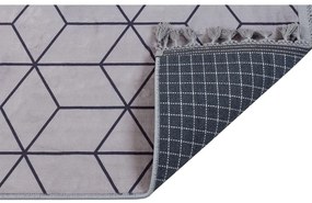 Sivý umývateľný koberec 160x100 cm - Vitaus