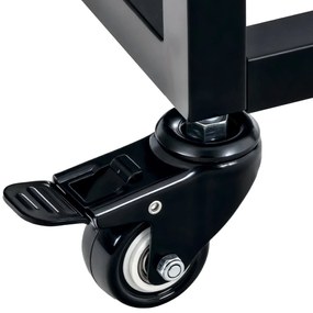 Stojan na drevo Hilta 25x100x100 cm - čierna