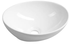 Biele keramické umývadlo 42x34 cm Aqualine – Sapho