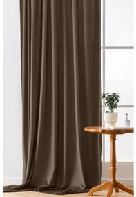 Tmavý zatemňovací záves VELVET 140x270 cm Zavesenie: Riasiaca páska
