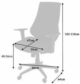 Kancelárska stolička Alien 102-110cm čierna