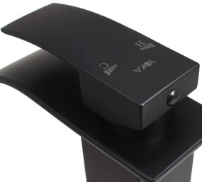 Umývadlová batéria WATERFALL - čierna - vysoká