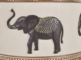 Stojanový kvetináč so sloním motívom ⌀ 25 cm ACHILIO Beliani