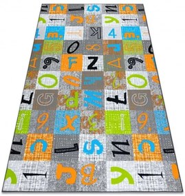 Detský koberec JUMPY - čísla, písmená Veľkosť: 100x300cm