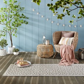 Sivý vonkajší koberec behúň 230x66 cm Argento - Flair Rugs