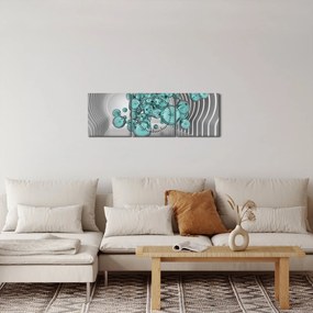 Obraz - Bubliny (s hodinami) (90x30 cm)