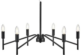 Čierne závesné svietidlo Markslöjd Monarch, ø 70 cm