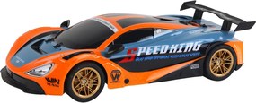 LEAN Toys Veľké diaľkovo ovládané športové auto v mierke 1:10, oranžové