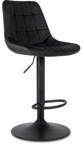 Barová stolička Arcos2 velvet čierna | jaks