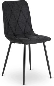 PROXIMA.store - Čalúnená jedálenská stolička ROBIN 2 FARBA: čierna