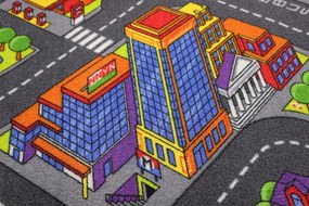 Associated Weavers, Detský kusový koberec cesty Big City, 95x133, viacfarebná, detská izba