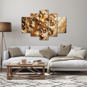 Obraz - Mramor so zlatom (150x105 cm)