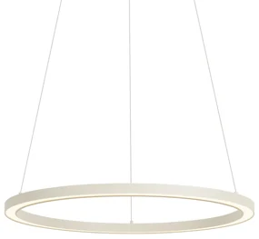 Dizajnové závesné svietidlo béžové 60 cm vrátane LED s 3-stupňovým stmievaním - Girello