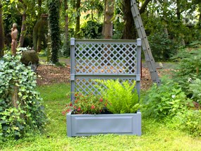 KHW Kvetináč s mriežkou, 110 l (sivá)  (100290573)