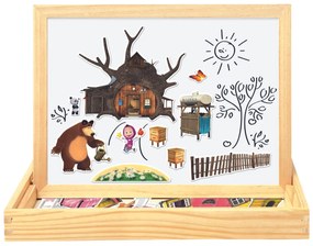 Bino Magnetická tabuľka Máša a medveď, 31 x 23,5 x 3,5 cm
