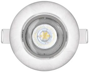 EMOS Bodové LED svietidlo Exclusive 5W, strieborné, neutrálna biela