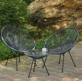 Záhradný stolík ACAPULCO - šedý