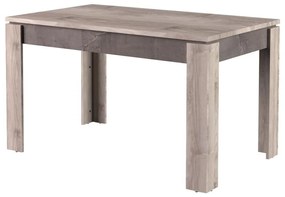 Rozkladací jedálenský stôl 130 JESS (gaštan nairobi + onyx) (pre 6-8 osôb). Vlastná spoľahlivá doprava až k Vám domov. 1091464