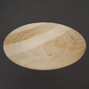 AMADEA Drevený tanier bukový, masívne drevo, 25 cm