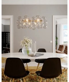 ByRydens 4200880-6509 - Závesné svietidlo na lane GROSS BAR 8xG9/4W/230V číre