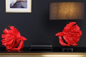 Stolná lampa ryba Crowntail 65cm čierna červená