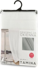 ZÁCLONA NA PÁSKE TAMINA 140X270 CM BIELA