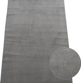 Koberec Zurich 1903 GREY – sivý vzorovaný obdĺžnik Rozmer: 60x100 cm