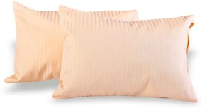 Dekoračný vankúšik s obliečkou 30x20 cm damaškový broskyňový EMI