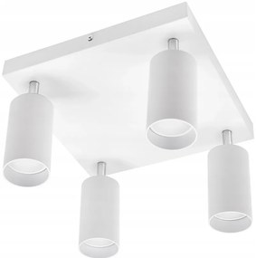 BERGE Bodové svietidlo GU10 VIKI-L 4 - biely štvorec