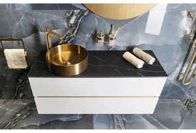 Stojančeková umývadlová batéria v zlatej farbe Spy – Sapho