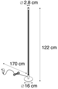 Sada 2 moderných stojacích lámp LED chróm - Line-up