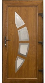 Dvere vchodové Zagrzeb D31 90P zlatý dub