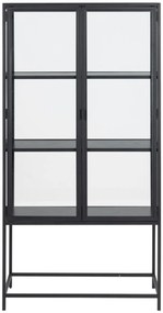 Vitrína Seaford 77x150 cm čierna