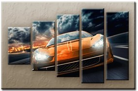 Päťdielny OBRAZ na plátne CAR - vzor 4