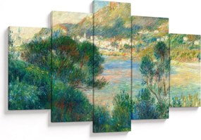 Obraz - Auguste Renoir, View of Monte Carlo from Cap Martin, reprodukcia (150x105 cm)