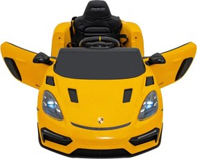 Elektrické autíčko Porsche Spyder RS 718 Lakier žlté