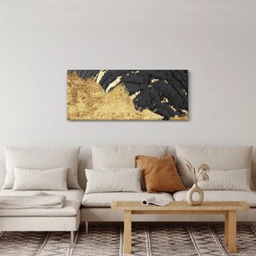 Obraz - Zlatá štruktúra N⁰1 (120x50 cm)