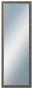DANTIK - Zrkadlo v rámu, rozmer s rámom 50x140 cm z lišty TOOTH malá striebornočierna (3164)