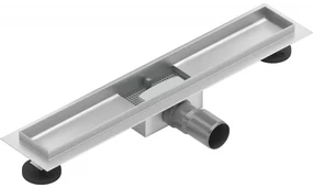 Mexen Flat nerezový sprchový žľab 60 cm - telo žľabu bez krytu, 1015060