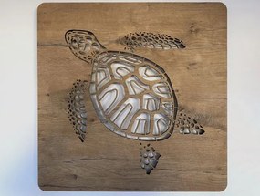 Led obraz Korytnačka RGBW na batériu