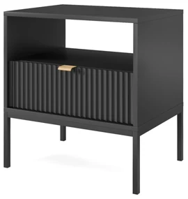 PROXIMA.store - Dizajnový nočný stolík - NOVA FARBA: biela, FARBA NÔH: zlatá