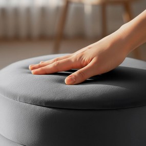 Taburet Luna grafitový