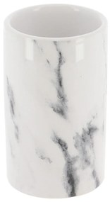 Kúpeľňový pohár Nardi Marble, biela, 200 ml
