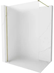 Mexen, Mexen Kioto-X sprchová stena 90 x 200 cm, matná 10 mm, zlatá - 800-090-101-50-30-X